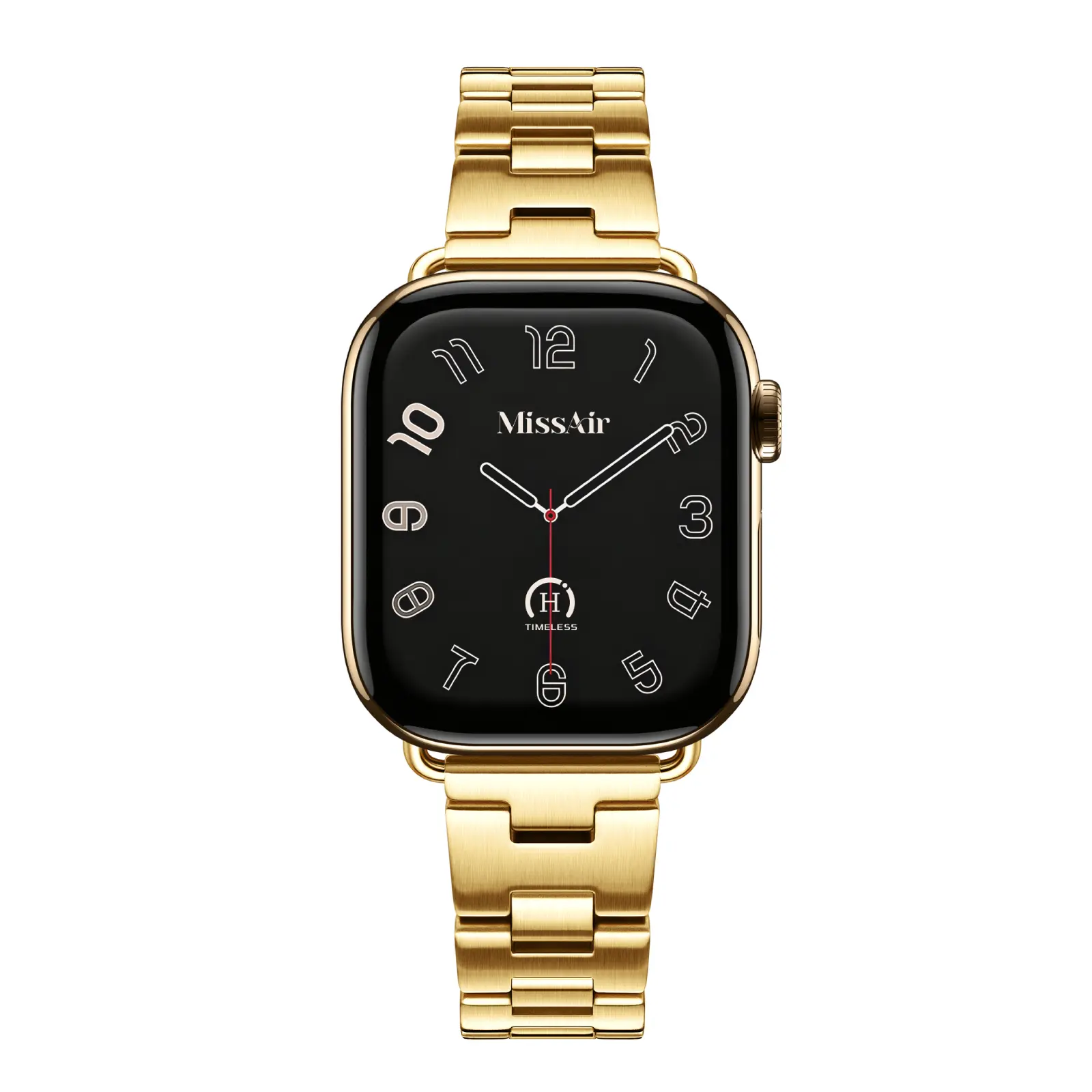 MISSAIR Halo Band Elegant 316L Stainless Steel Watch Band for Women, Fine Brushed Matte Finish, Compatible with Apple Watch Series 1–11, SE & Ultra (38mm-49mm),back to school,back to school haul