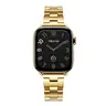 MISSAIR Halo 316L Stainless Steel Link Bracelet Band for Women, Brushed Matte Adjustable Strap with Removable Links Compatible with Apple Watch Series 1–12, SE & Ultra, 38mm–49mm