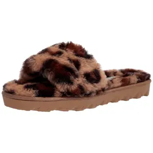 Chinese Laundry Rally Slide Sandal Natural Leopard  RALLYLEOPARDFF-402 Women's