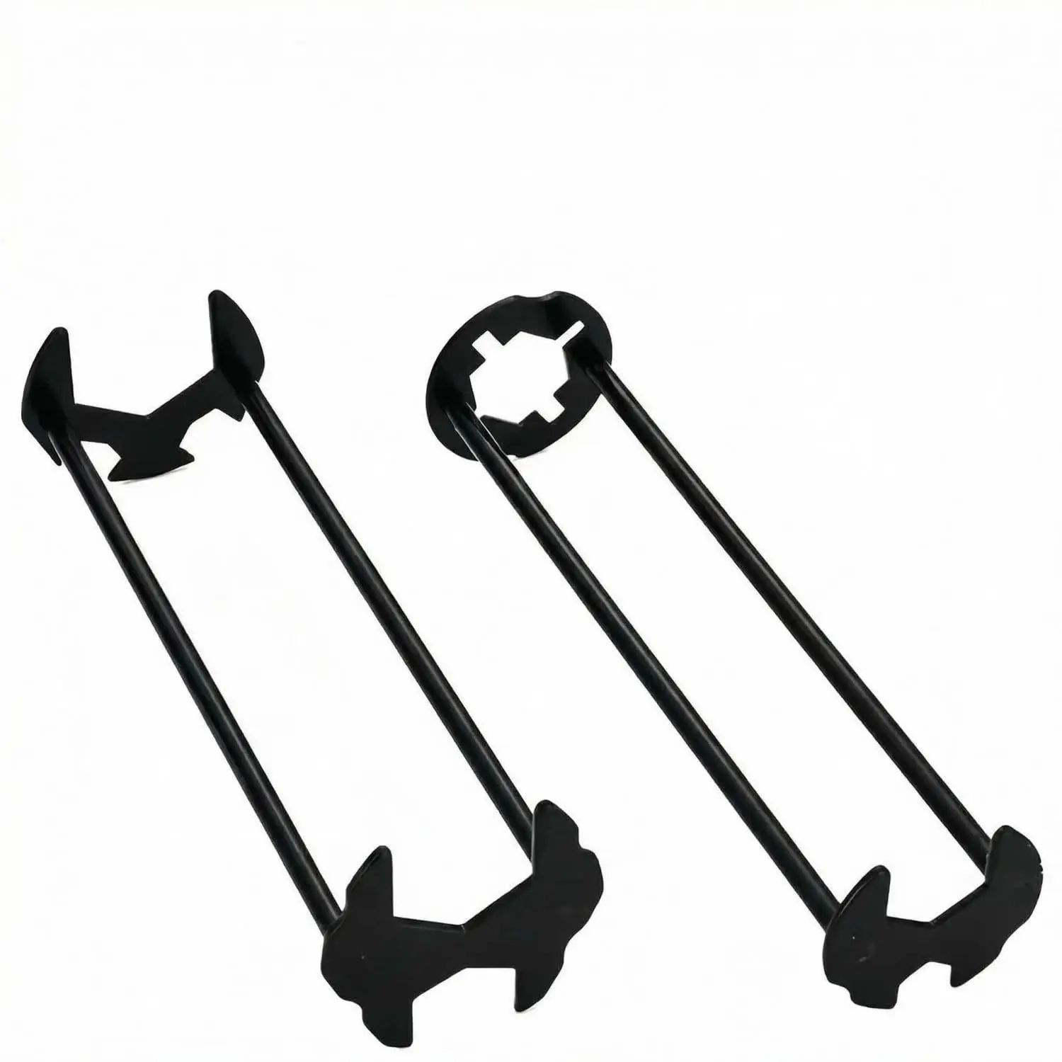 2PCS Multifunctional Sink Wrench 2026 New Basin Wrench Alloy Under Sink Wrench Faucet Tool Faucet Hose Spanner Universal Plumbing Tool Accessories for Tight Spaces Kitchen Bathroom Home (Black)
