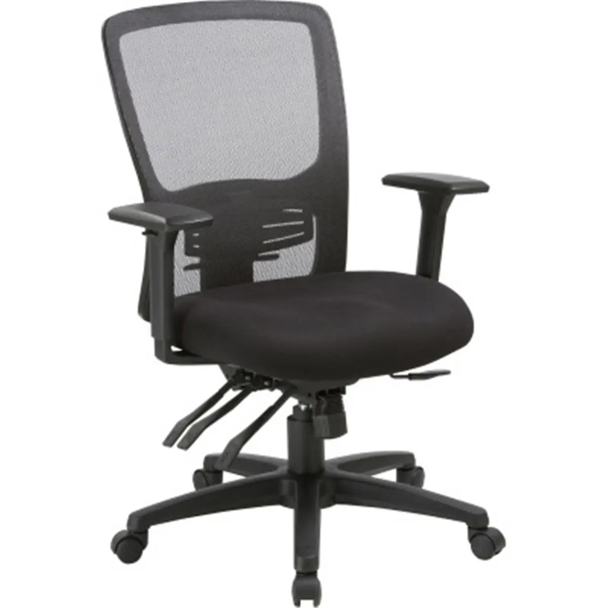 L'Oréal Paris High-Back Mesh Ergonomic Office Chair with Adjustable Lumbar Support, Tilt Tension, and 360-Degree Swivel, Black, Adjustable Ergonomic Chair, Ergonomic Computer Chair