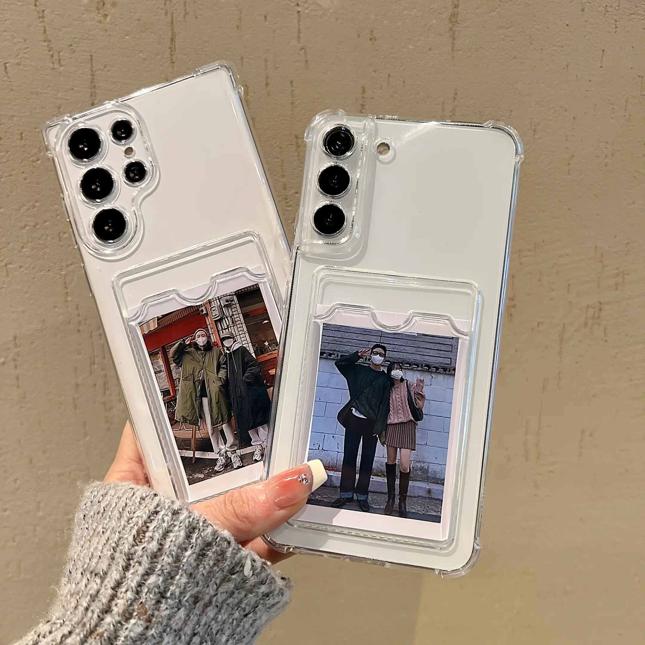 Transparent Card Holder Phone Case for iPhone 17 16 15 14 13 12 11 XS XR Transparent Card Holder Phone Case for iPhone 17 16 15 14 13 12 11 XS XR