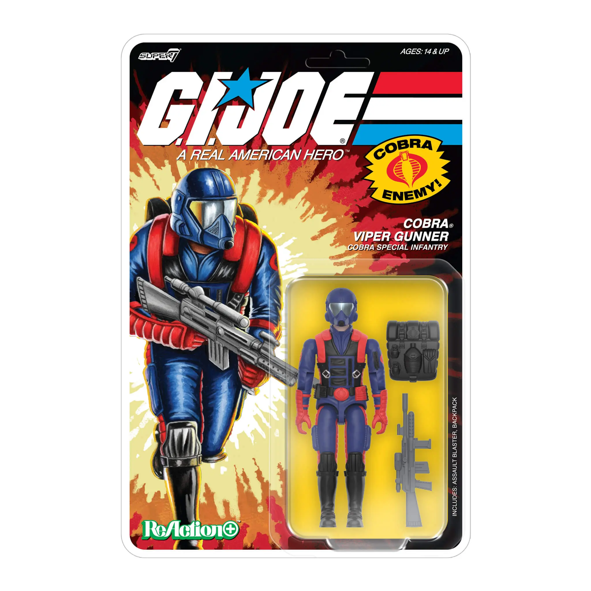 Super7 G.I. Joe ReAction+ Wave 09 - Cobra Viper Gunner