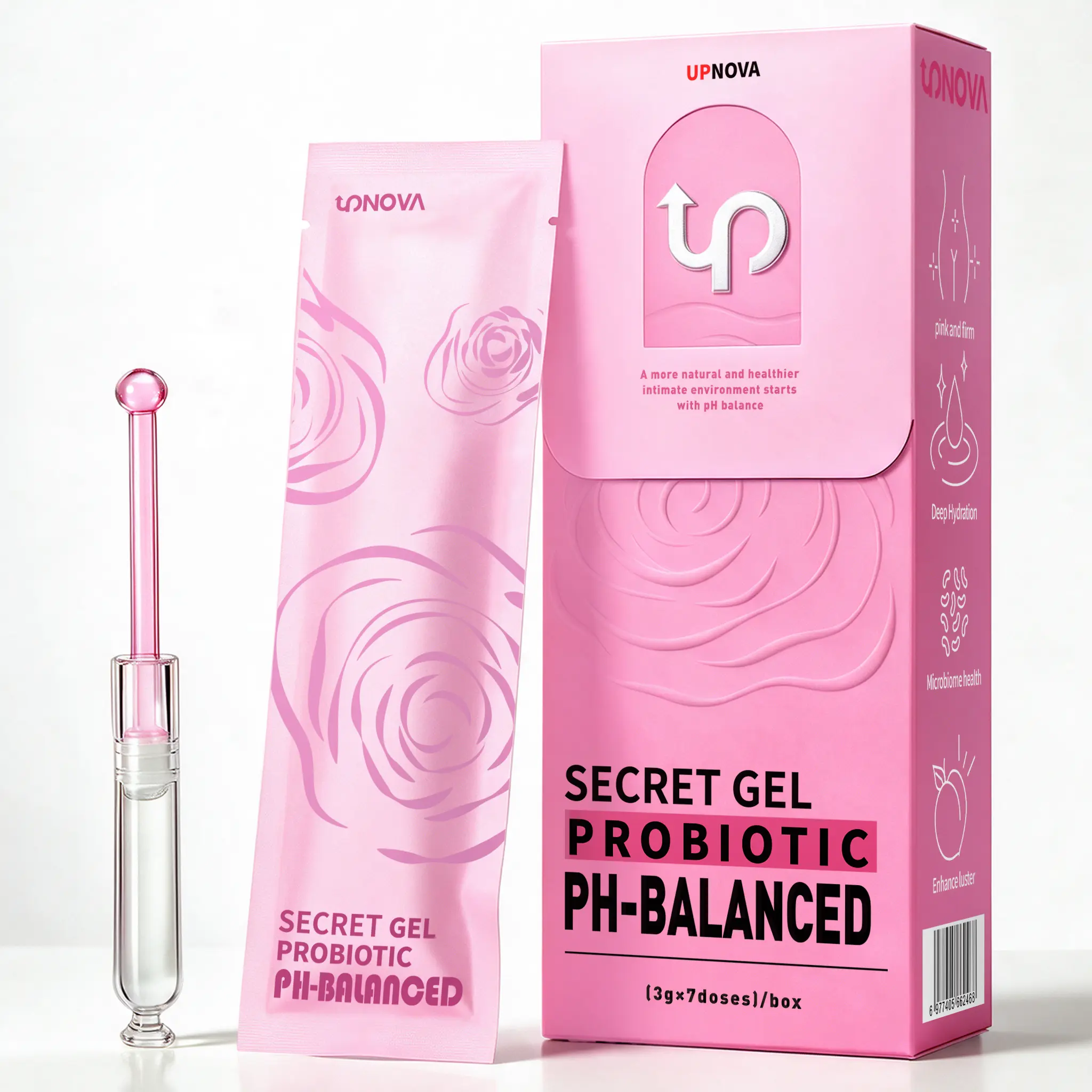 UPNOVA Probiotic Feminine Hygiene Products |PH balance Yoni Care | Odor Control, Herbal Soothing, Freshening & Gentle Tightening | Daily Feminine Hygiene Gel Vaginitis Relief