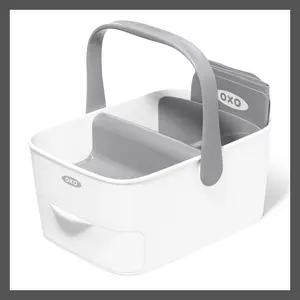 OXO Travel Diaper Caddy with Changing Mat - Gray
