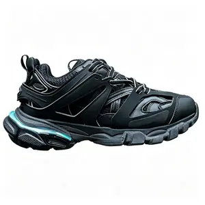 Men Women LED Luminous Chunky Trainers Breathable Mesh Casual Sneakers Shock-absorbing Non-slip Outdoor Sports Shoes