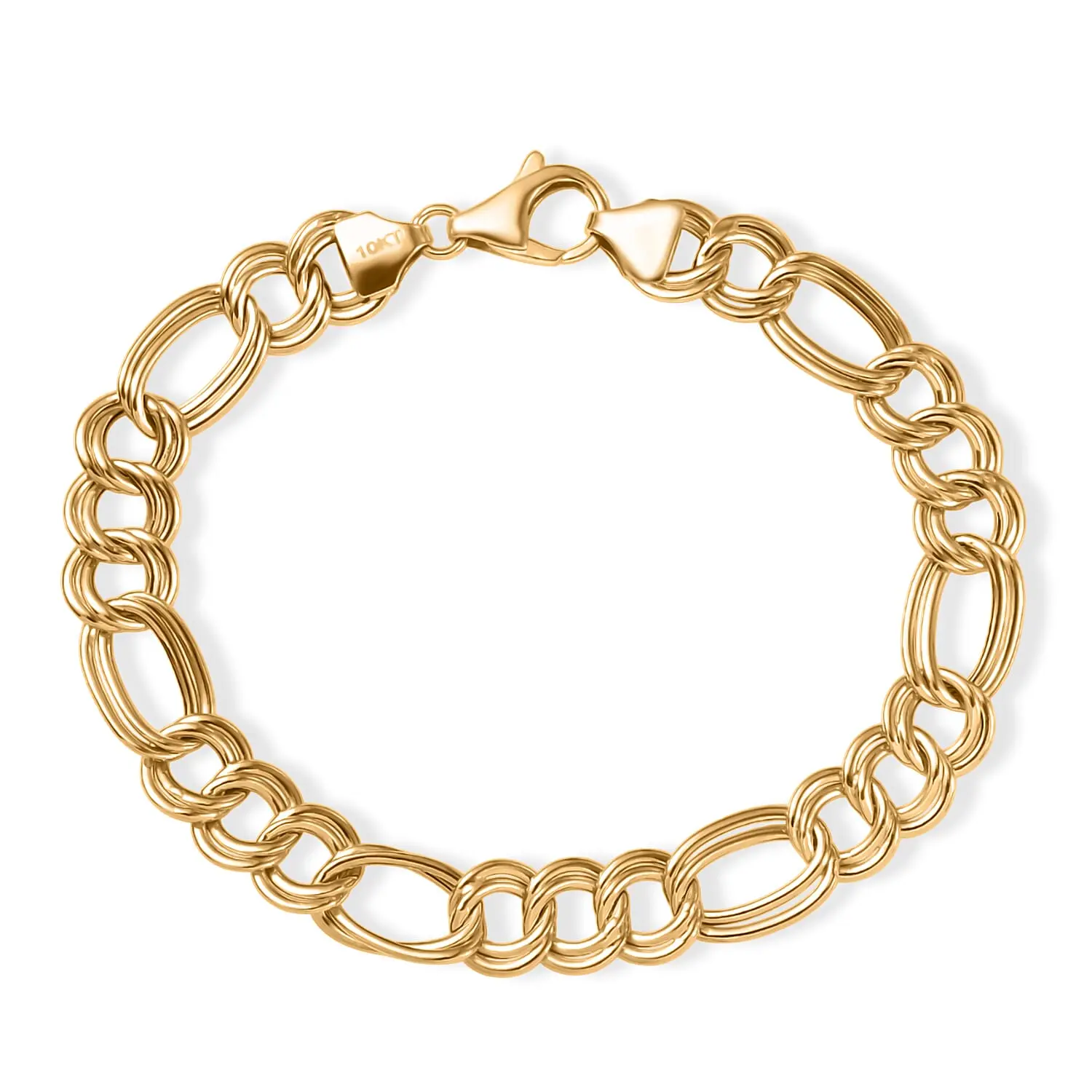 Oval Link Bracelet in 10K Yellow Gold (7.25 In) 4.16 Grams Oval Link Bracelet in 10K Yellow Gold (7.25 In) 4.16 Grams