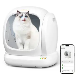 Meowant SC02 Nearly New (Clearance Sale) 75L Large Capacity Automatic Litter Box with Urine Baffle, Odorless, 10 Sensors + Infrared, Safety Anti-Pinch, Suitable for All Cats  SummerAtmosphere  PetLovers