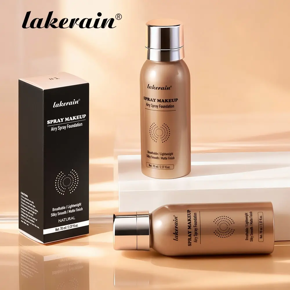 Airy Spray Foundation Lightweight Smooth Spray for a Natural No-Makeup Matte Finish, Breathable Non-Greasy, Water-Resistant Long-Wearing, Multiple Shades for Face Body, Skin Ideal for Everyday Natural Looks Quick Touch-Ups, Cosmetic