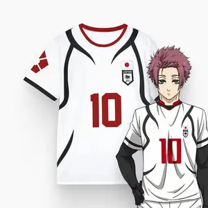 Sae Itochi Blue Lock Japan U20 White Edition Football Jersey, Sae Itoshi Cosplay, Anime Unisex  Football Jersey, Anime Gift for Him or Her.