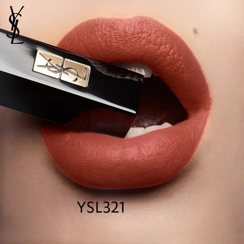 YSL321 Lipstick - Rich, Bold Color with YSL Logo, Perfect for Bold Looks