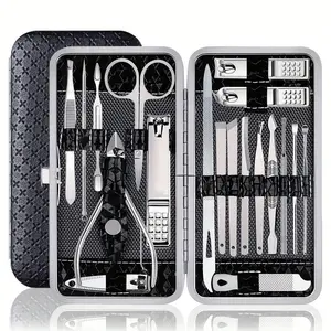 Stainless Steel Manicure Set Women's Manicure Kit Men's Travel Manicure Set (16/19PCS)