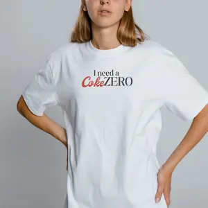 "I Need a Coke Zero" Tee, Graphic Tshirt Gift, Funny Soft Cotton Shirt, Beverage Lovers Top, Novelty Tee Shirt, Cute Casual Wear