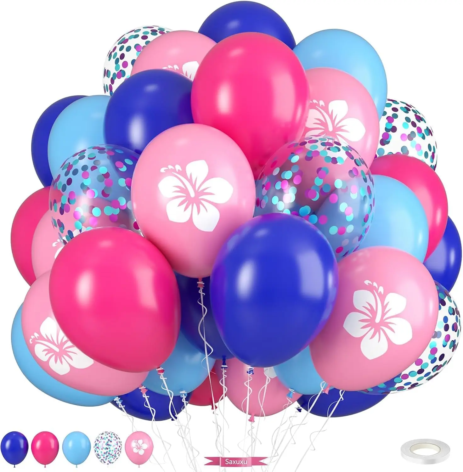 10-Pack 18 Inch Pearl Pink Heart Foil Balloons for Baby Shower Wedding Valentine Party Decor