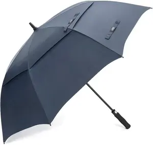 47/54/62/68/72 Inch Automatic Open Golf Umbrella Oversize Extra Large Double Canopy Vented Windproof Waterproof Stick Umbrellas