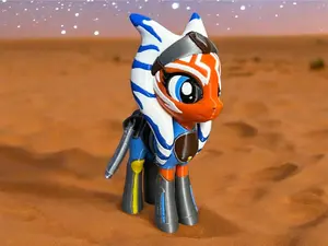 Ahsoka 3D Printed Pony Collectible Plastic Figurine for Jeep Lovers
