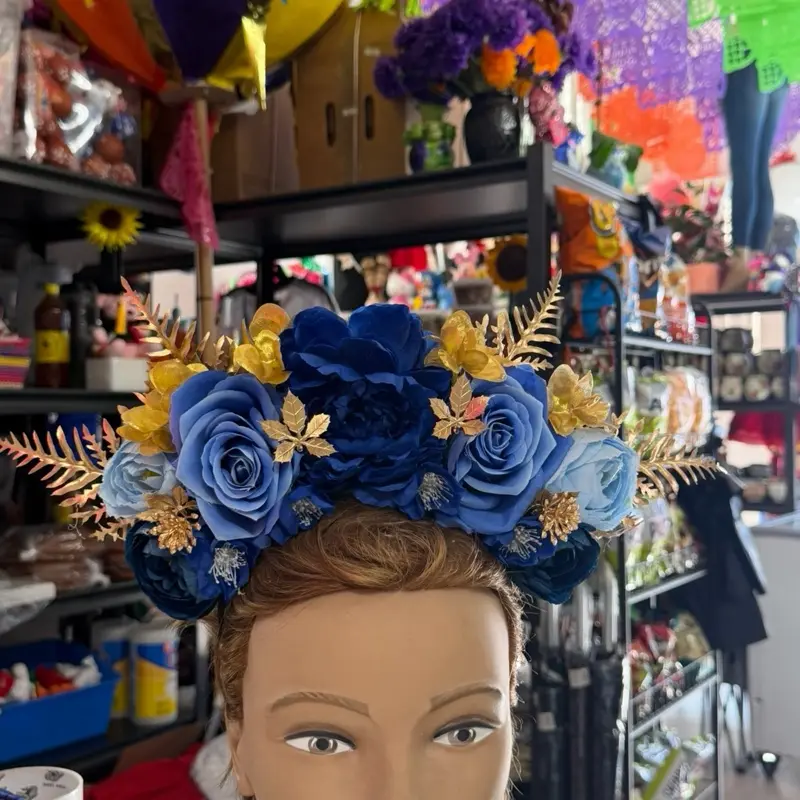Beautiful Vibrant Catrina Headband for Dia de los Muertos