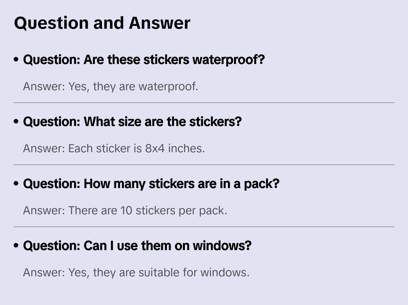 10Pack  8x4 inches Trump 2024 Car Stickers