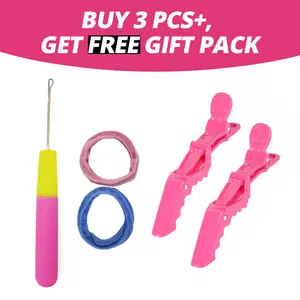 【not for sale】Crochet Hook Tool For Feather Crochet Get 3 Pc Crochet Human Hair To Get Free Hook Tool Gift Package