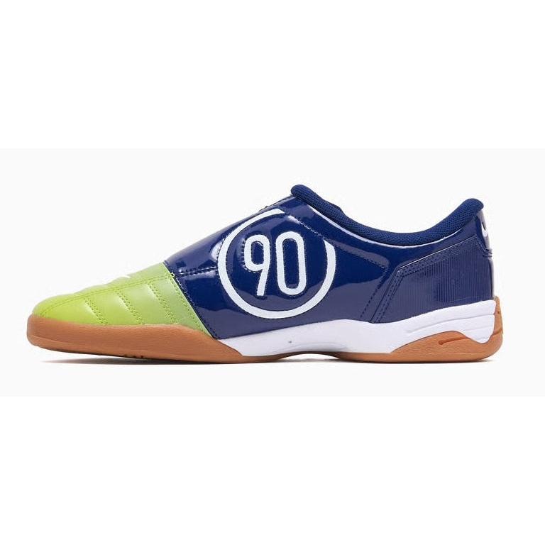 Nike Total 90 III SP Sprite Mens Football Sneaker IH2230-400 Blue Yellow Green Gum Futsal Indoor Soccer Athletic Training Low Top Closed Toe Comfort Sports Shoes