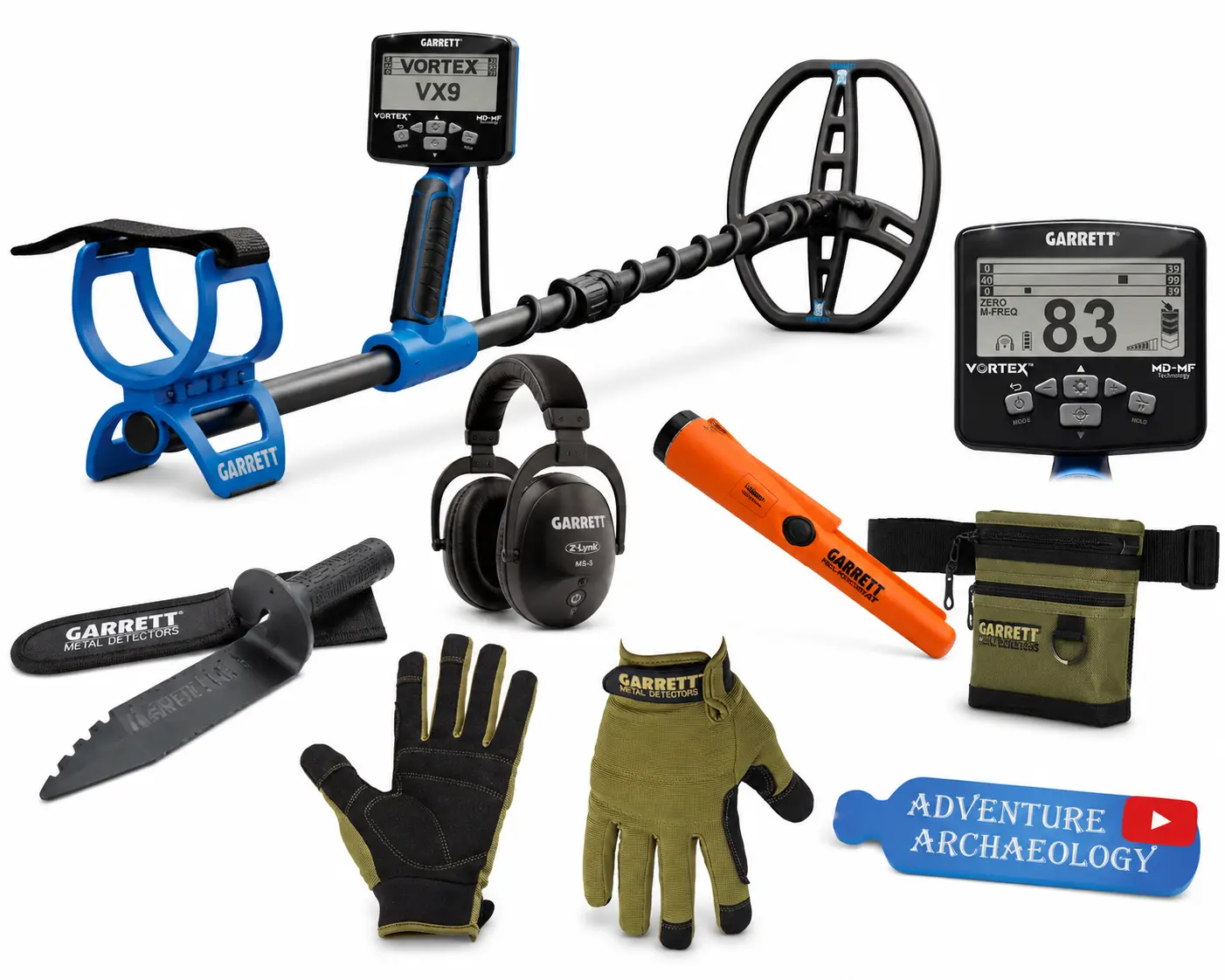 Garrett Vortex VX9 Metal Detector Package with Z-Lynk | Adventure Archaeology