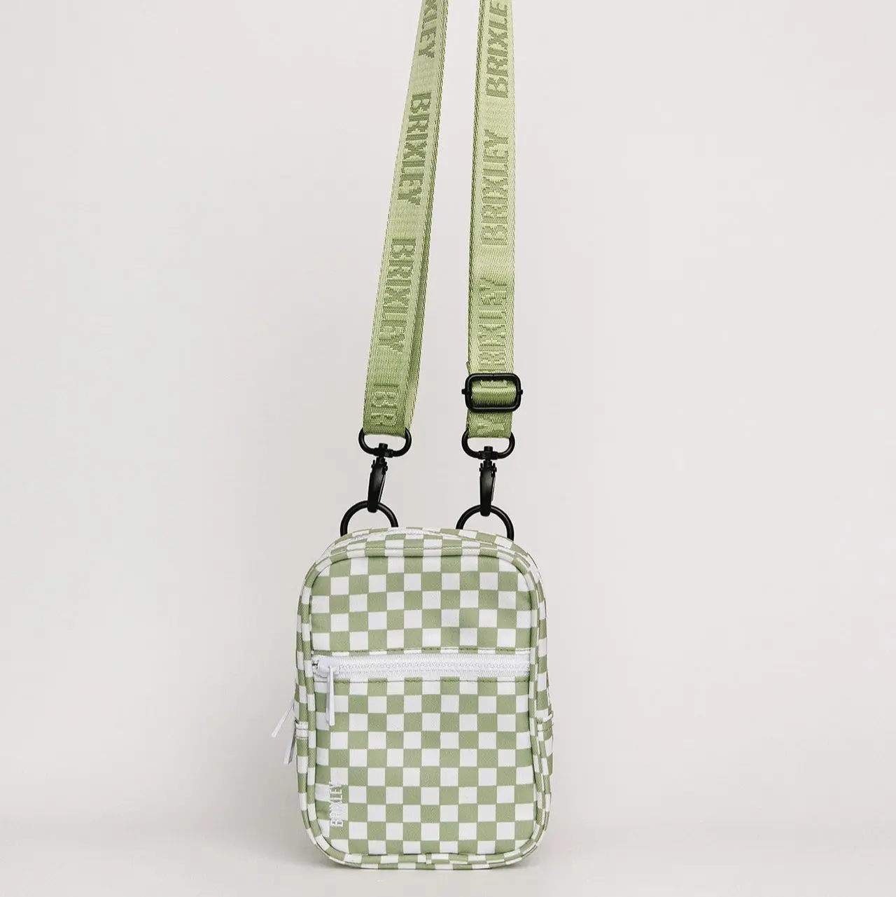 Green Checkered Crossbody Sling Green Checkered Crossbody Sling