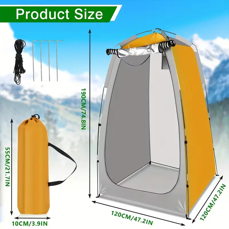 Portable Privacy Tent - Pop-Up Hunting Blind, Camping Shower, Toilet & Changing Room Shelter, Lightweight, Quick-Setup, Durable for Outdoor Camping, Hiking