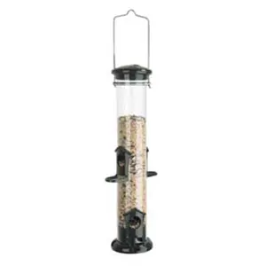 212 MAIN Woodlink Seed Tube Feeder - Green, 2 lbs Capacity, Hanging Mount, Metal Parts, Model NATUBE2