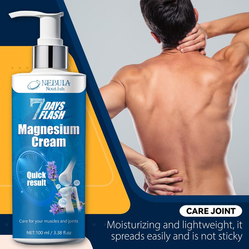 100ML Seven-Day Magnesium Body Lotion, Core Magnesium with Multi-Moisture Plant Extracts, Deep Hydration Lock Moisture, Lightweight Non-Sticky