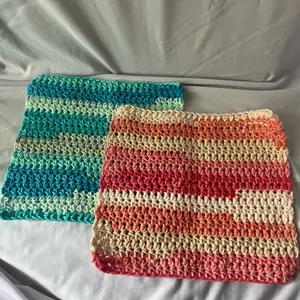 Handmade Crochet Large Dish Rags