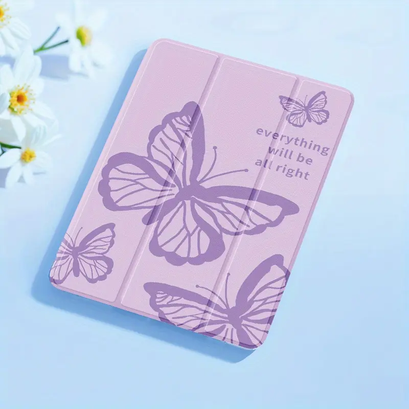 Butterfly Foldable TPU Protective Tablet Case for iPad 10th Gen - Durable Tech Accessory with Auto Sleep/Wake, Anti-Drop Protection, Multi-Angle Stand, Ideal for Work & Any Occasion