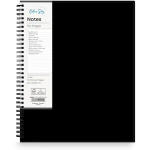 Smart Notes Professional Notebook, Wire-O Binding, 8.5" x 11", Black (14713)