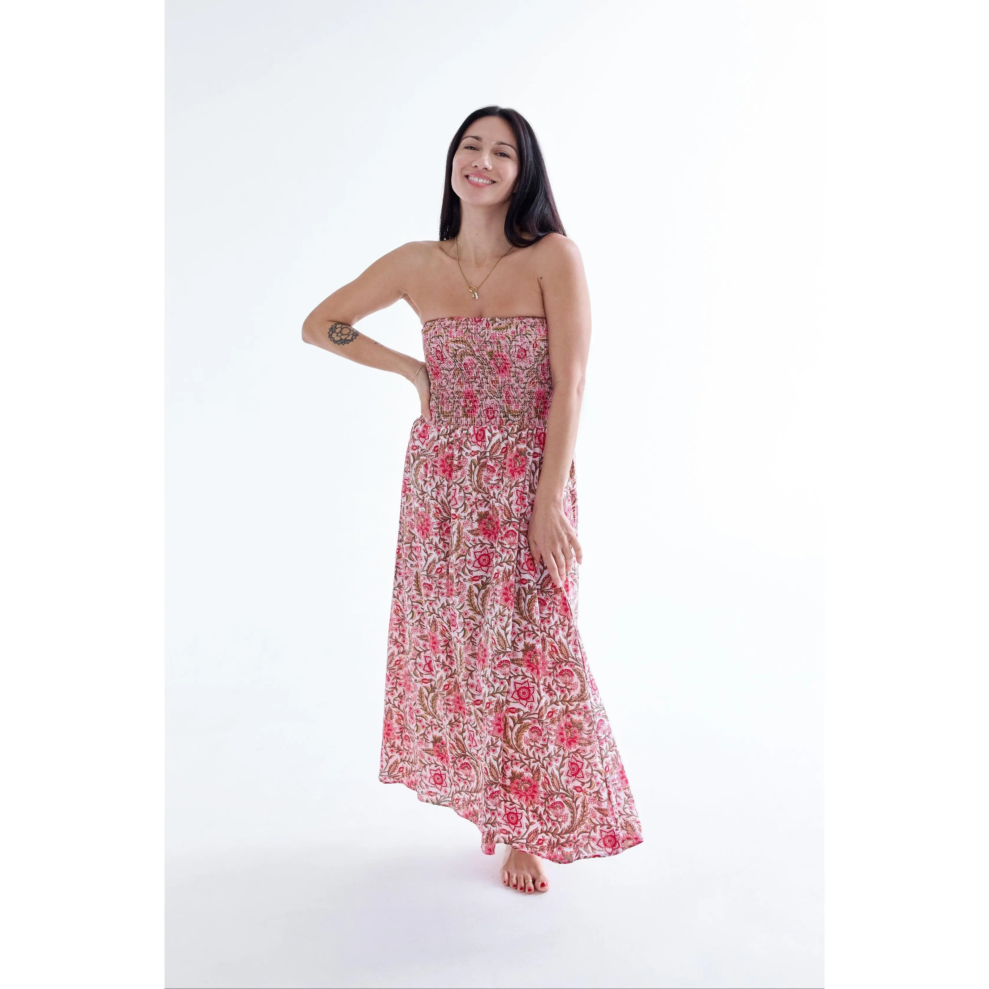 Convertible Shirred Skirt