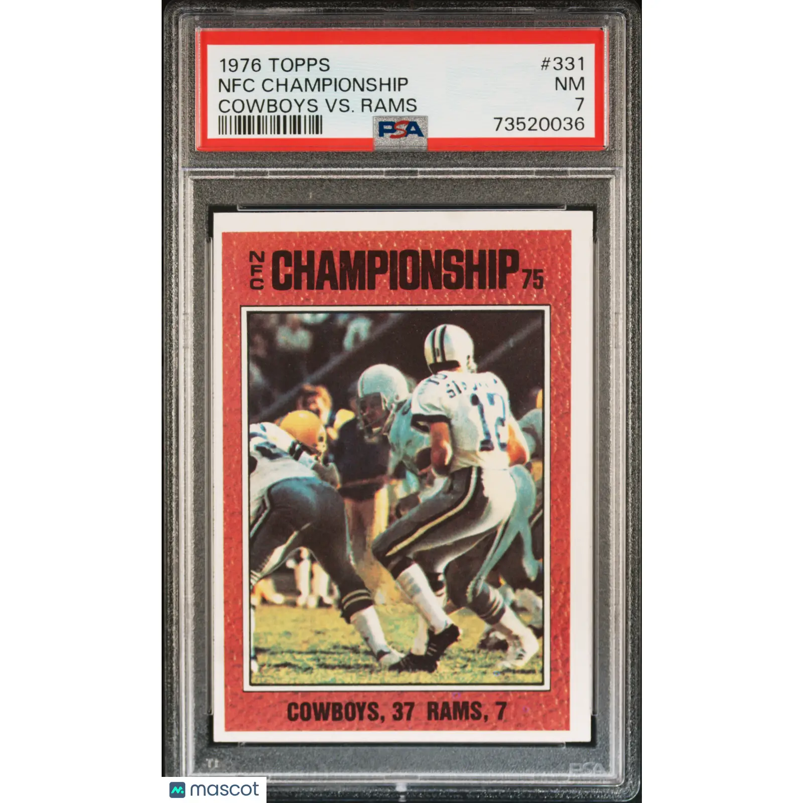 Nfc Championship PSA 1976 Topps Football #331 7 73520036