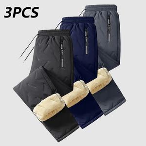 Men's Warm Thermal Winter  Snowpants Ideal for Hiking Workouts & Outdoor Activities Machine sweatpants men Perfect for Extreme Cold Weather Layered Solid Color Design Regular Fit Menswear Top  Stylish Trouser pants men wear Casual Plain