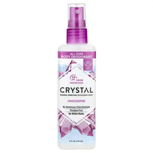 CRYSTAL Mineral-Enriched Deodorant Spray, Unscented, 4 fl oz (118 ml)