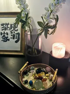 Designated crystal basket with Healing Stones, Rare Crystals Surprise, Perfect for Gifts & Collectors