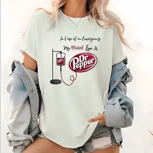 Cheeky Dr. Pepper T-Shirt – Funny Blood Type Statement for Any Soda Fan