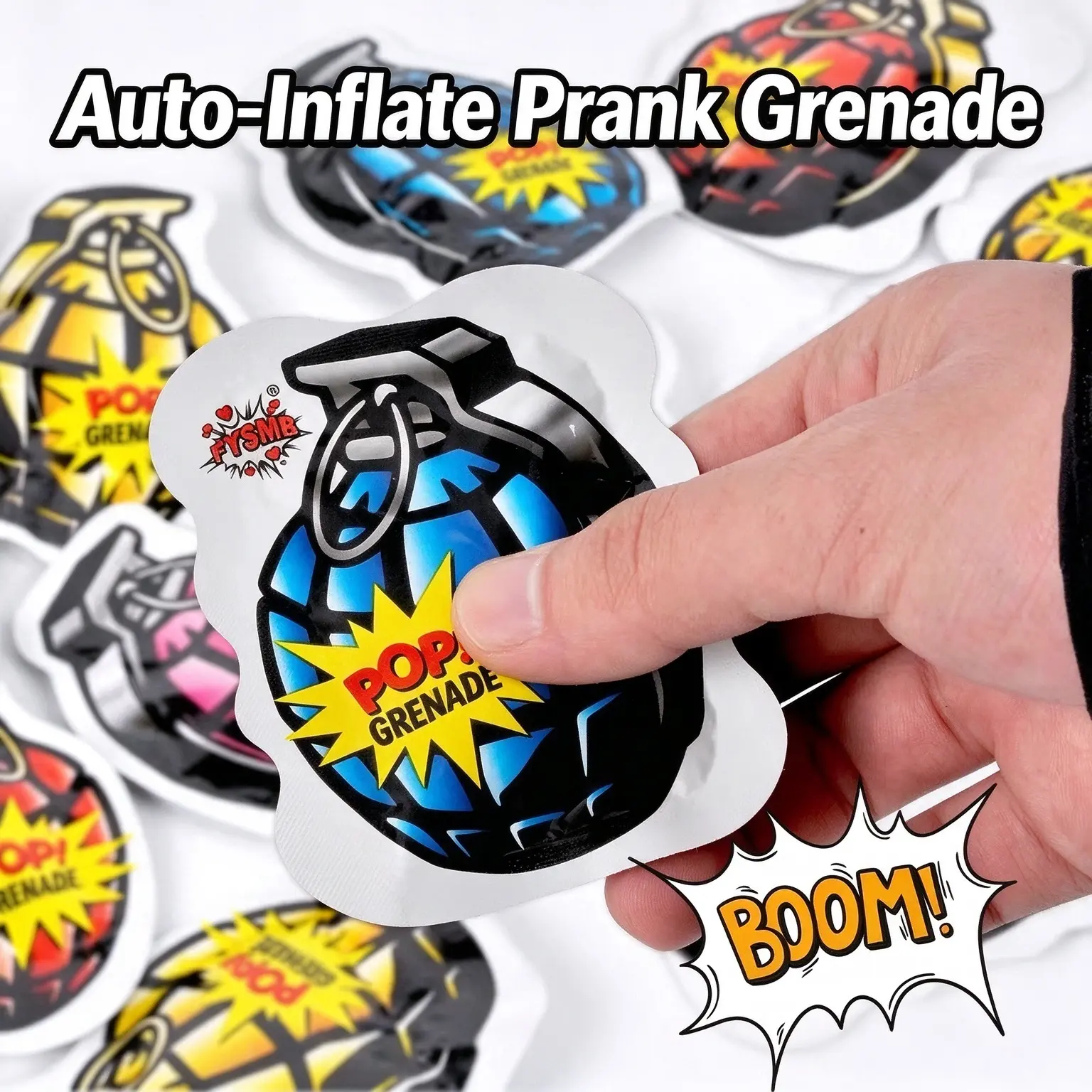 Auto-Inflate Prank Grenade Pop Grenade Prank  prank prop Fun Party Gift