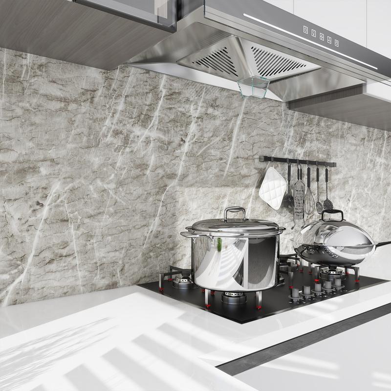 Marble Pattern Self-adhesive Sticker, 1pc Waterproof Decorative Paper for Countertop Furniture Table, Decorative Wallpaper for Living Room Kitchen Bathroom Home Interior Decor, Interior, Design, Modern, Room Decor pegatinas decorativas