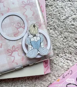 Midnight Magic Princess Phone Grip - Blue Dress Phone Holder for E-Reader & Tablets - Cute Bookish Aesthetic Gift for Her - Classic Fairytale Inspired Tech Accessory