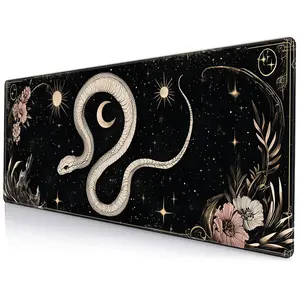 Snake Pattern Mouse Pad, Rectangular Gaming Mouse Pad, Anti-slip Mousepad, Desk Keyboard Mat for Home Office, Computer and Gaming Accessories