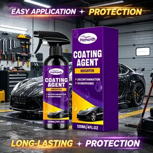 HOMONTH Car Coating Spray – Hydrophobic Paint Protection & Gloss Enhancer, Remove Surface Dirt & Restore Shine, Ceramic Coating Style Car Care Spray for Daily Auto Detailing, Water Repellent Paint Surface Protection Formula