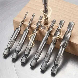 Professional Metric Tap and Die Set m3-M10, 1/4" Hex Shank High-Speed Steel Threading Tools, Rust-Resistant, Anti-Slip for metalworking, Precision Machining Repair Kit, Compatible with Power Tools, Essential Thread Cutting Equipment