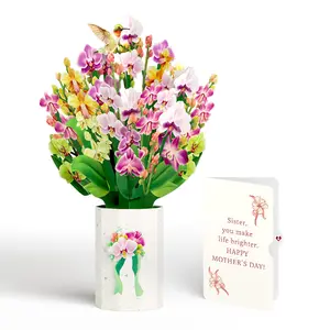 Orchid Mother's Day Bouquet and You Make Life Brighter Sentiment Set for Sister