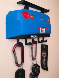 R34 Car Key Holder Wall Mount | 3D Printed Key Hook Hanger | JDM Car Decor | Gift for Car Lovers