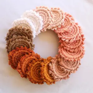 Boho Car Coasters | Macrame Coaster Set of 2 | Hippie Car Accessories | Home Decor | Mini Coasters | Gifts for Her | Christmas Gift Ideas