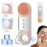 7 In 1 Ice Cold LED Facial Cleansing Brush Cold & Hot Vibrating Beauty Instrument, Deep Pore Scrub, IPX7 Waterproof, Blackhead Removal, Face Brushes for Cleansing, Self Care Products