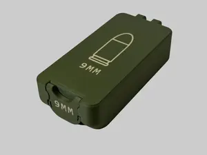 9mm Ammo Case 50 Rounds Compact Locking Storage for Range Days 3D Printed Durable Secure Closure Easy Access Transport