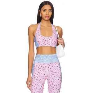 LoveShackFancy Dierdra Bra in Windsor Petal Print Mix